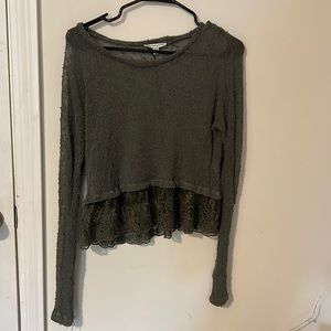 American eagle green sweater